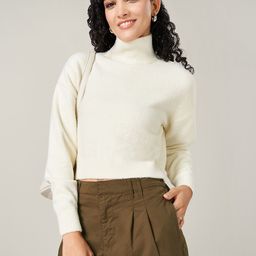 Honey by Pantaloons Women Turtle Neck Long Sleeves Sweater-image-60