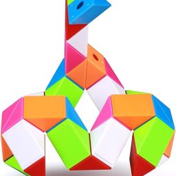 QiYi Magic Snake Cube (24 Blocks) Wedges Twist Puzzle Brain Teaser Toy for Kids-image-58