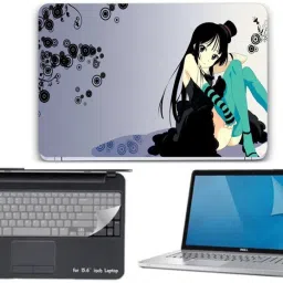 UNIXAA Vinyl Laptop Skin Sticker 3IN1 Combo With Screen Guard & Key Guard - 3538 Combo Set-17