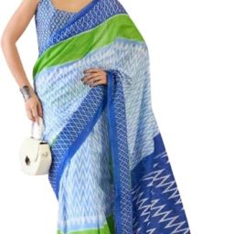 Printed Daily Wear Mulmul Saree-image-33