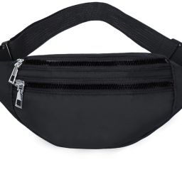 KUMARBROTHERSABSD Waist Bag for Men Black Fanny Pack Women Fanny Bag Men Travel Pouch Chest Bag Elegant Style Travel Pouch Passport Holder with Adjustable Strap-image-85