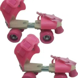 Pink Skates let the girl follow her passion Quad Roller Skates In-line Skates - Size 16-22 UK-image-100