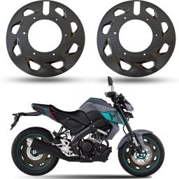 Carbon Pattern Pro Bike Disc Wheel Cover 17 Inch(Pack of 2) Yamaha MT-15 Wheel Cover For NA NA-image-73