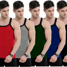 Pack of 5 gym Vest for mens combo Men Vest-image-51