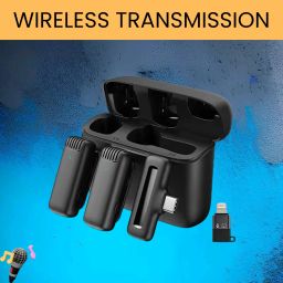 J13 Wireless Microphone, Noise Reduction Mic with Charging Case for VloggingC192 Microphone-image-62