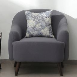 casacraft from pepperfry Nelson Fabric 1 Seater Sofa in Grey Colour-picture-22