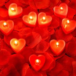 Red Heart Rose Aroma (Set of 12) Scented Candles by Aromatic Fables-image-16