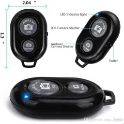 ELECTRO HUB Wireless Bluetooth Shutter Button Selfie Remote Supported Camera Remote Control Camera Remote Control image 4