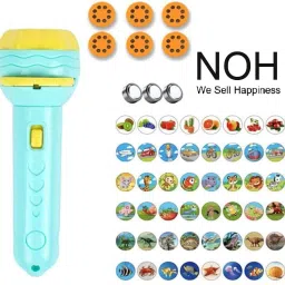 6 Slides 48 Patterns Mini Projector Torch Toy Slide Projector Torch for Kids-15