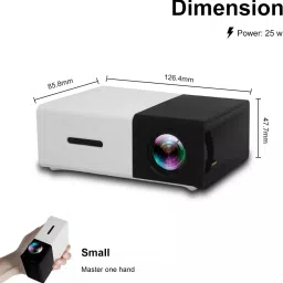 VOLTegIC Party Game LED Movie Projector 400 lm LED Corded & Cordless Portable Projector image 5