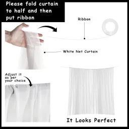 party midlinkerz Net Happy Birthday Decoration kit Combo - 47 Pcs with Led Light and Net Curtain image 4
