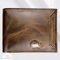 Men Casual Brown Artificial Leather Wallet-image-79