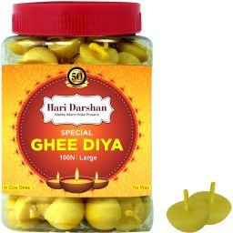 Special Ghee Diya (100 Pieces, Large Size),Burning Time 45 Min. Made in Cow Ghee Cotton Wick-image-54
