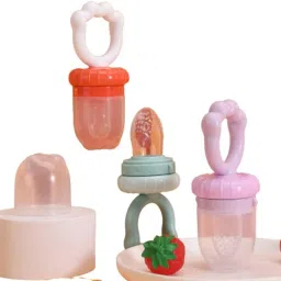 aerex Silicone Food Pacifier Soft Baby Fruit Nibbler Chewing Nibbler for Babies Teether and Feeder image 3