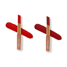 ME-ON Set of 2 Matte Vogue None-Transfer Lipsticks - Shade 01 & 06-5