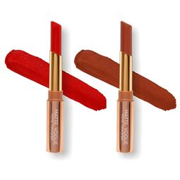 ME-ON Set of 2 Matte Vogue None-Transfer Lipsticks - Shade 01 & 16 image 2