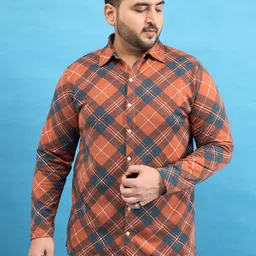 bigbanana Men Tartan Checks Opaque Checked Casual Shirt-image-71