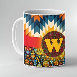 Keviv White & Blue Text or Slogans Printed Ceramic Glossy Mugs Set of Cups and Mugs-image-56