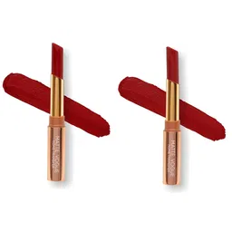 ME-ON Set of 2 Matte Vogue None-Transfer Lipsticks - Shade 03 & 06-9