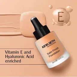 KEYA SETH Satin Finish Foundation 30ml - Shade 03 image 4