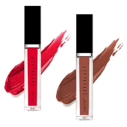 ME-ON Set Of 2 Superlast Waterproof Matte Liquid Lip Gloss 6ml Each - Shade 04 & 17 image 1