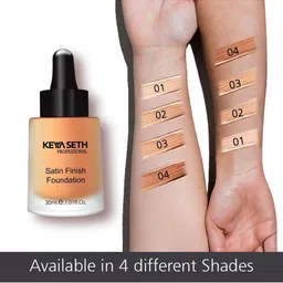 KEYA SETH Satin Finish Foundation 30ml - Shade 04 image 4