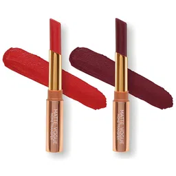 ME-ON Set of 2 Matte Vogue None-Transfer Lipsticks - Shade 07 & 11 image 2