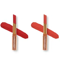 ME-ON Set of 2 Matte Vogue None-Transfer Lipsticks - Shade 07 & 18-5