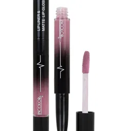 INCOLOR 2 in 1 Lip Liner & Matte Lip Gloss 4ml Nude 07-27