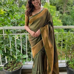 Quelea Woven Design Zari Pure Silk Banarasi Saree-picture-23