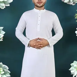 Atly Striped Mandarin Collar Jacquard Cotton Straight Kurta-picture-21