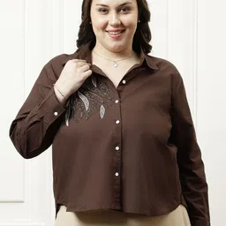 Athena Ample Embroidered Cotton Top-image-90