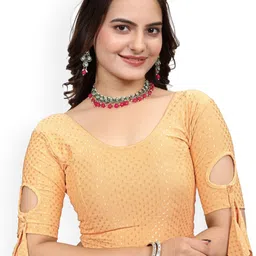 SS Sanket Synthetics Woven Design Saree Blouse-picture-16
