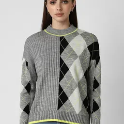 Van Heusen Woman Women Checked Pullover-image-27