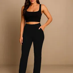 SWADESI STUFF Women Relaxed Easy Wash Cargos Trousers-image-41