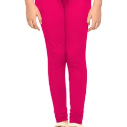 FRENCH KLEIDER Girls Pack Of 2 Mid-Rise Churidar-Length Leggings-picture-23