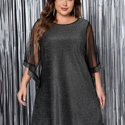 StyleCast Curve Women Plus Size Embellished A-Line Dress-picture-9