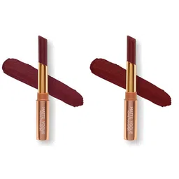 ME-ON Set of 2 Matte Vogue None-Transfer Lipsticks - Shade 11 & 12-11