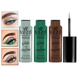 VOZO Set Of 3 Glide & Define Infusion Essential Liquid Eyeliner- 5ml Each- Shade- 02-05-06 image 3