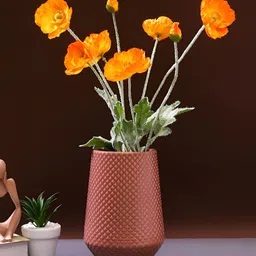 Myntra Elegant Homes Orange 2 Pieces Poppy Artificial Flower-picture-42