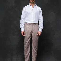RARE RABBIT Men Loose Fit Formal Trousers-image-33