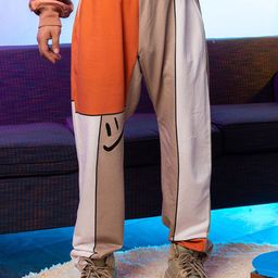 SIX5SIX Men Relaxed Colourblocked Straight Fit Trousers-image-81