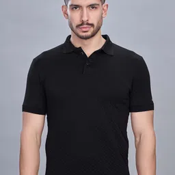 SPORT SUN Men Dri-FIT Self Design Polo Collar T-shirt-picture-28