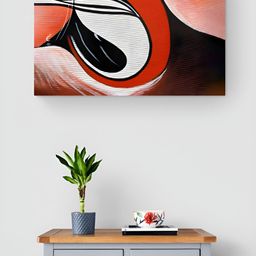 Tushaco Handicrafts White & Brown Lord Ganesha Religious Canvas Wall Art-image-96