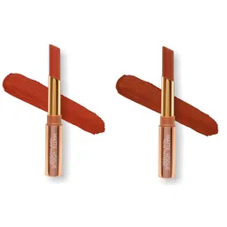 ME-ON Set of 2 Matte Vogue None-Transfer Lipsticks - Shade 15 & 16-24