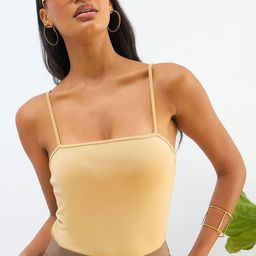 SASSAFRAS BASICS Strappy Knitted Bodysuit-image-43