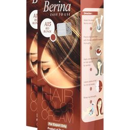Berina Pack of 2 Hair Color Cream A15 Red Blonde-image-95