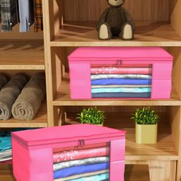 Kuber Industries Pink Set of 6 Regular Drawer Organiser Organisers image 2