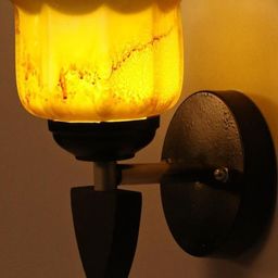 SOMIL Yellow Glass Cylinder Wall Lamps-image-36