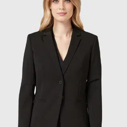 BAESD Women Notched Lapel Collar Single Breasted Formal Blazer-image-78